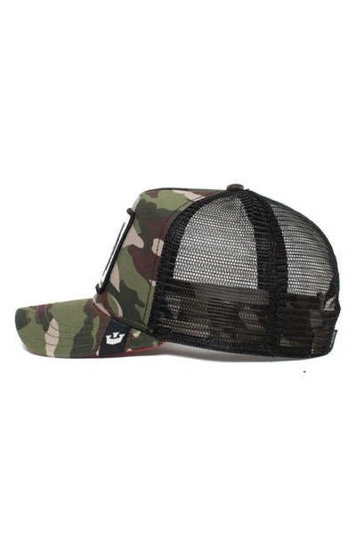 Shop Goorin Bros The Panther Trucker Hat In Camouflage