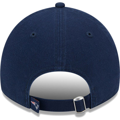 Shop New Era Navy New England Patriots Leaves 9twenty Adjustable Hat