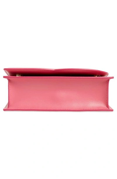 Dolce & Gabbana Dg Logo Flap Leather Shoulder Bag In Lilac