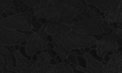 St John Floral Guipure Lace Jacket In Black