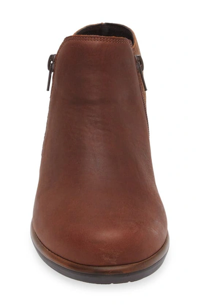 Naot 'helm' Bootie In Cognac/ Antique Brown Suede