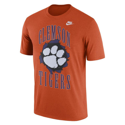 Shop Nike Orange Clemson Tigers Campus Back To School T-shirt