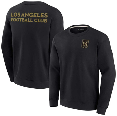 Shop Fanatics Signature Unisex  Black Lafc Super Soft Pullover Crew Sweatshirt