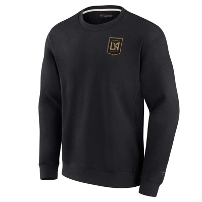 Shop Fanatics Signature Unisex  Black Lafc Super Soft Pullover Crew Sweatshirt