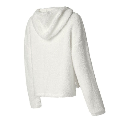Shop Concepts Sport White Philadelphia Eagles Fluffy Pullover Sweatshirt & Shorts Sleep Set