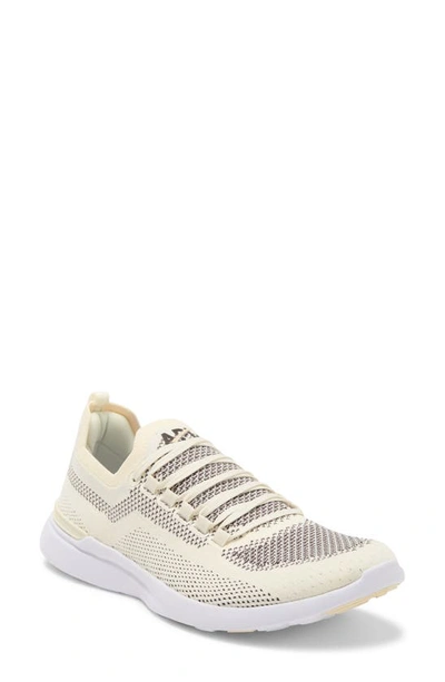 Shop Apl Athletic Propulsion Labs Techloom Breeze Knit Running Shoe In Pristine / Chocolate / White