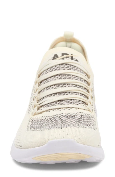 Shop Apl Athletic Propulsion Labs Techloom Breeze Knit Running Shoe In Pristine / Chocolate / White