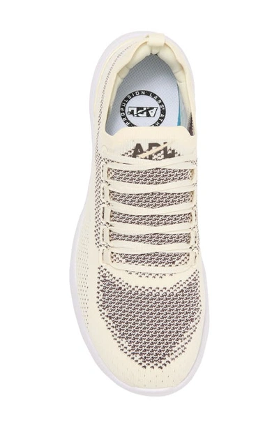 Shop Apl Athletic Propulsion Labs Techloom Breeze Knit Running Shoe In Pristine / Chocolate / White