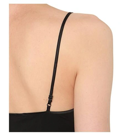 Shop Diane Von Furstenberg Demi Stretch-jersey Camisole In Black