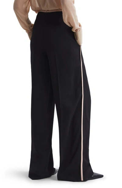 REISS LINA SIDE STRIPE WIDE LEG PANTS 