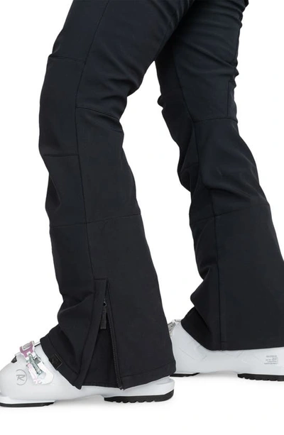 Shop Roxy Rising High Waterproof Shell Snow Pants In True Black