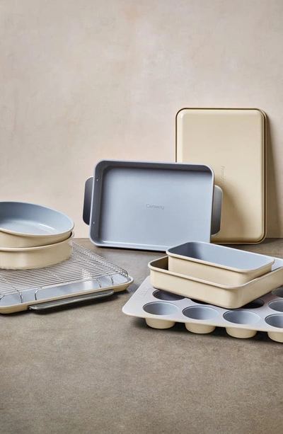 Shop Caraway 11-piece Nontoxic Ceramic Bakeware Set In Cream