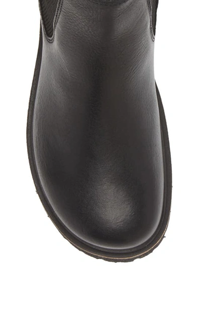 Birkenstock Highwood Slip On Womens Faux Leather Round Toe Ankle Boots In Black