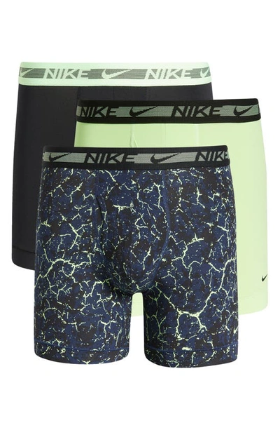 Shop Nike 3-pack Dri-fit Ultra Stretch Micro Boxer Briefs In Crackle Print