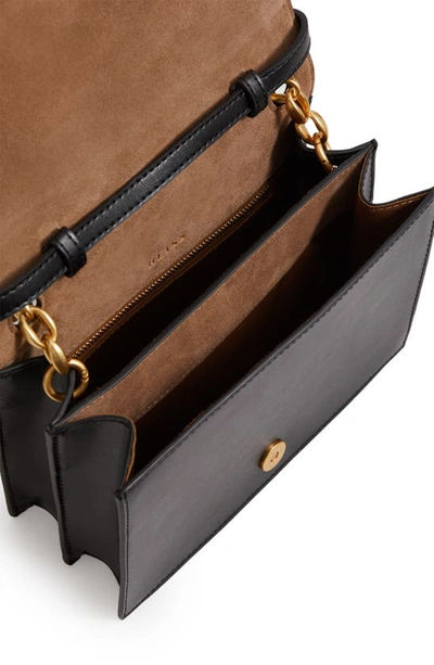 Shop Reiss Sloane Leather Convertible Crossbody Bag In Black