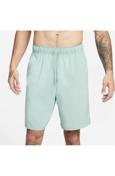 Nike Men's Unlimited Dri-fit 9" Unlined Versatile Shorts In Mineral/ Mineral/ Mineral