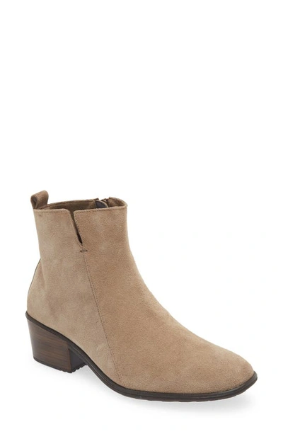 Shop Naot Ethic Bootie In Almond Suede