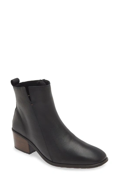 Shop Naot Ethic Bootie In Soft Black Leather