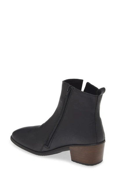 Naot Ethic Bootie In Soft Black Leather