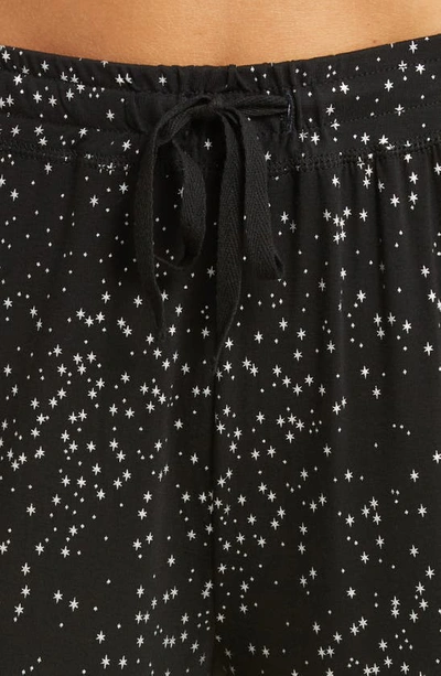 Shop Kickee Pants Print Long Sleeve Pajamas In Midnight Foil Constellations