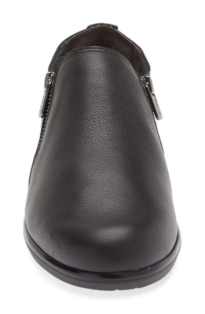 Naot Autan Zip Loafer In Soft Black Leather