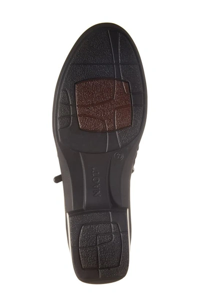 Naot Autan Zip Loafer In Soft Black Leather