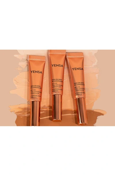 Yensa Skin On Skin Bb + Cc Full Coverage Hyaluronic Serum Concealer In Deep Warm