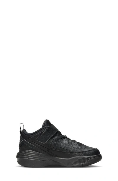 Nike Jordan Little Kids' Jordan Max Aura 5 Stretch Lace Basketball Shoes In Black/ Black/ Anthracite