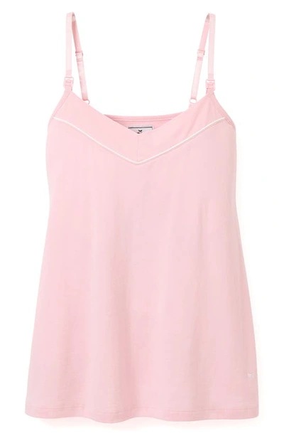 Shop Petite Plume Luxe Pima Cotton Maternity/nursing Camisole In Pink