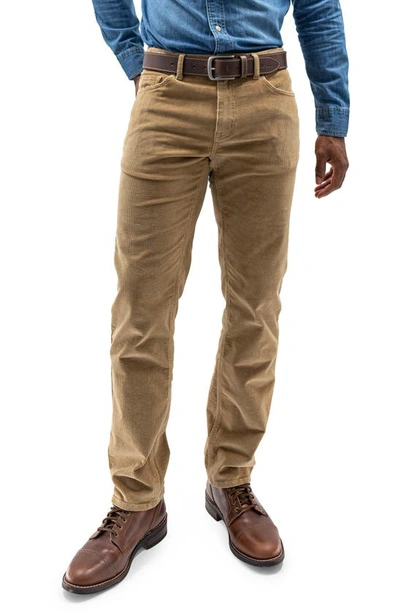 Devil-dog Dungarees Stretch Corduroy Five Pocket Pants In Khaki