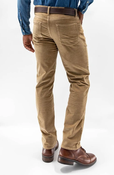 Devil-dog Dungarees Stretch Corduroy Five Pocket Pants In Khaki