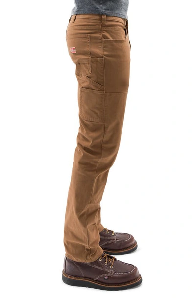 Devil-dog Dungarees Stretch Cotton Carpenter Pants In Butterscotch