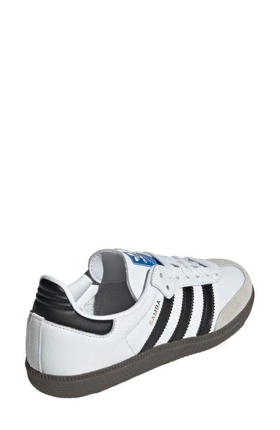 Shop Adidas Originals Kids' Samba Sneaker In Ftwr White/ Core Black/ Gum5