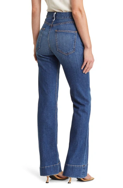 Shop Askk Ny Cruz High Waist Bootcut Jeans In Marcos