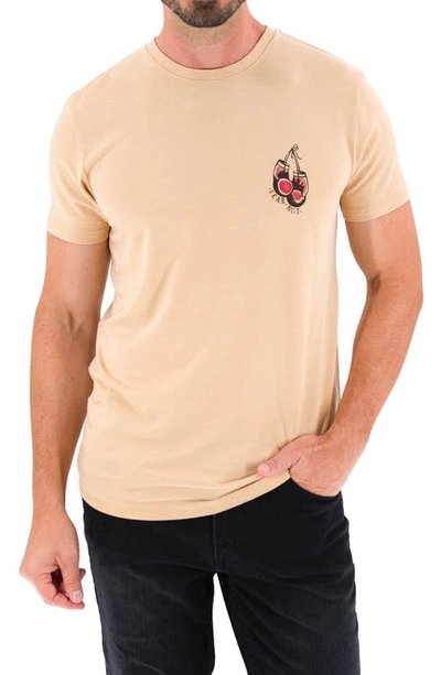 Shop Devil-dog Dungarees Fear Not Graphic T-shirt In Heather Tan