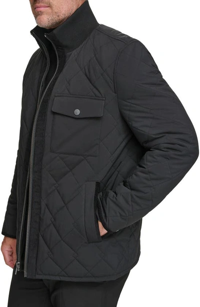 Andrew Marc Amberg Water Resistant Jacket In Black