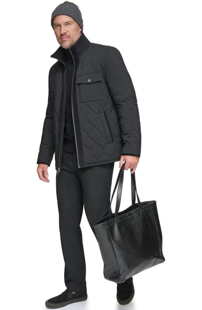 Andrew Marc Amberg Water Resistant Jacket In Black