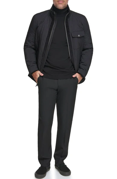 Andrew Marc Amberg Water Resistant Jacket In Black