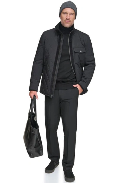 Andrew Marc Amberg Water Resistant Jacket In Black