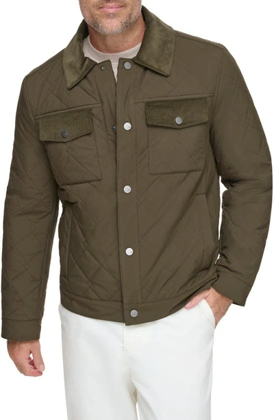 Shop Andrew Marc Walkerton Quilted Jacket In Jungle