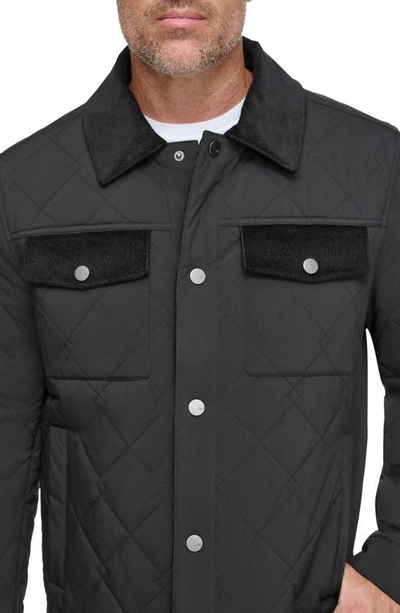 Shop Andrew Marc Walkerton Quilted Jacket In Black