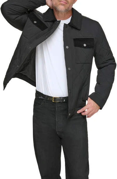 Shop Andrew Marc Walkerton Quilted Jacket In Black