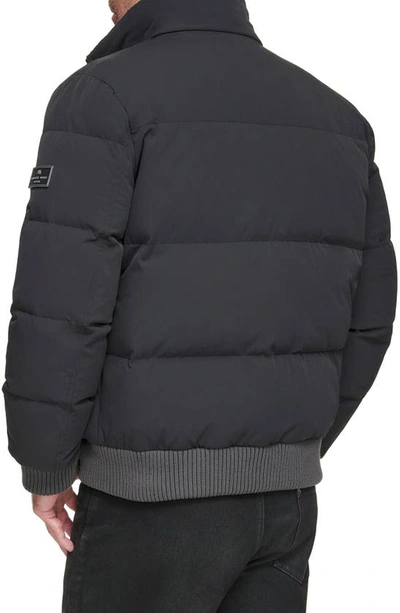Shop Andrew Marc Sideling Quilted Jacket In Black