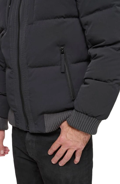 Shop Andrew Marc Sideling Quilted Jacket In Black