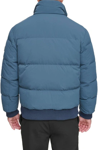 Shop Andrew Marc Sideling Quilted Jacket In Lagoon