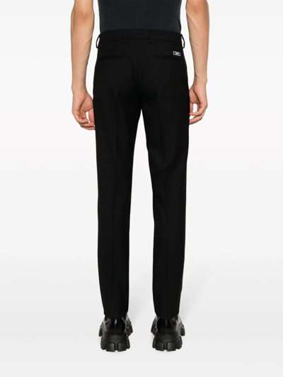Shop Versace Pantaloni Formali In Black