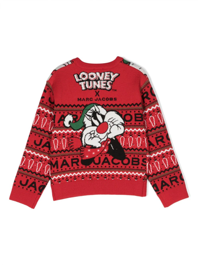 Shop The Marc Jacobs Pullover Marc Jacobs Kids X Looney Tunes In Red
