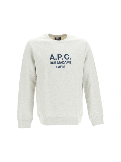 Shop Apc A.p.c. Knitwear In Paa Heathered Ecru