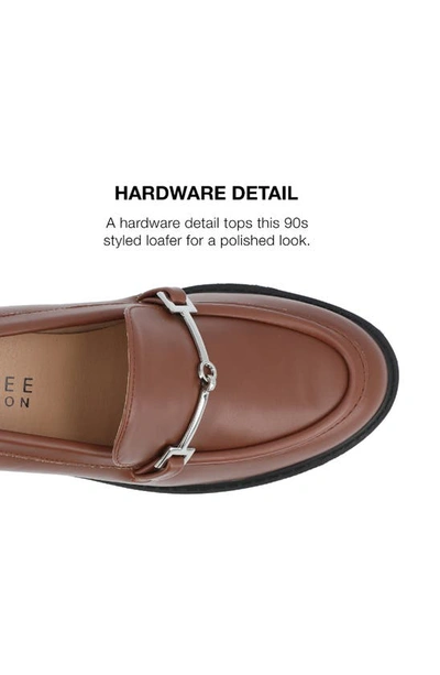 Journee Collection Kezziah Platform Loafer Pump In Brown