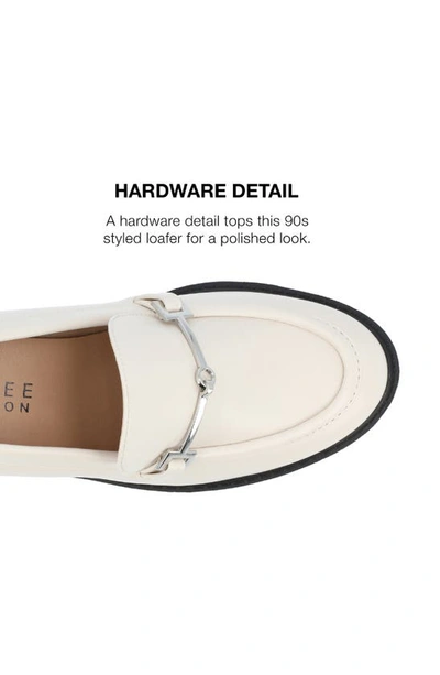 Journee Collection Kezziah Platform Loafer Pump In Off White